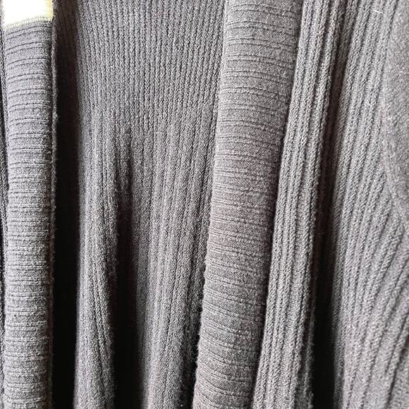 Nic + Zoe Sweater Womens Size XXL Black Onyx Cozy Up Twirl Open Front Cardigan - Picture 7 of 16